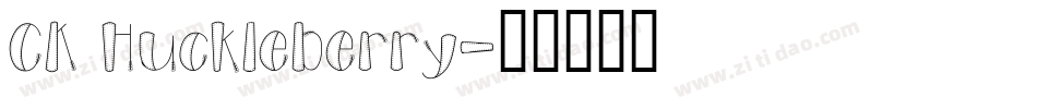 CK Huckleberry字体转换